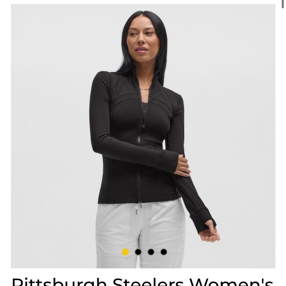 lululemon athletica Black Full-Zip Women's Define Jacket Steelers size 8